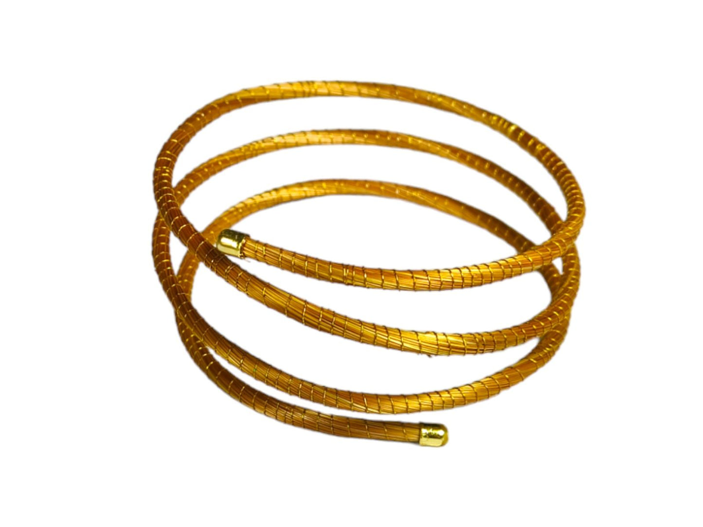 BRACCIALE DA BRACCIO AUREA SNAKE CAPIM DOURADO DIAMETRO CM 10 CON SCATOLA E