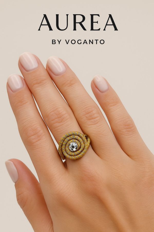 ANELLO AUREA-CAPIM DOURADO CM 3X2 CON SCATOLA