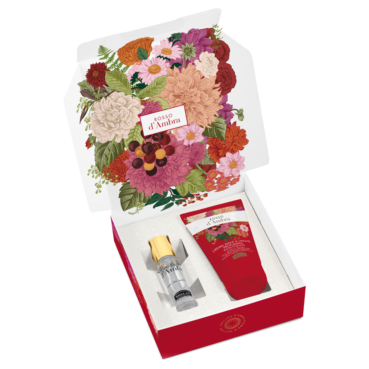 Caja de regalo de ámbar rojo