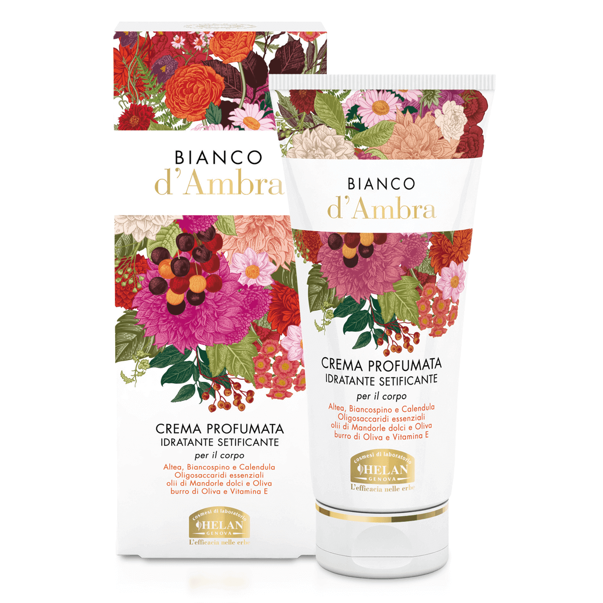 Crema perfumada de color blanco ámbar
