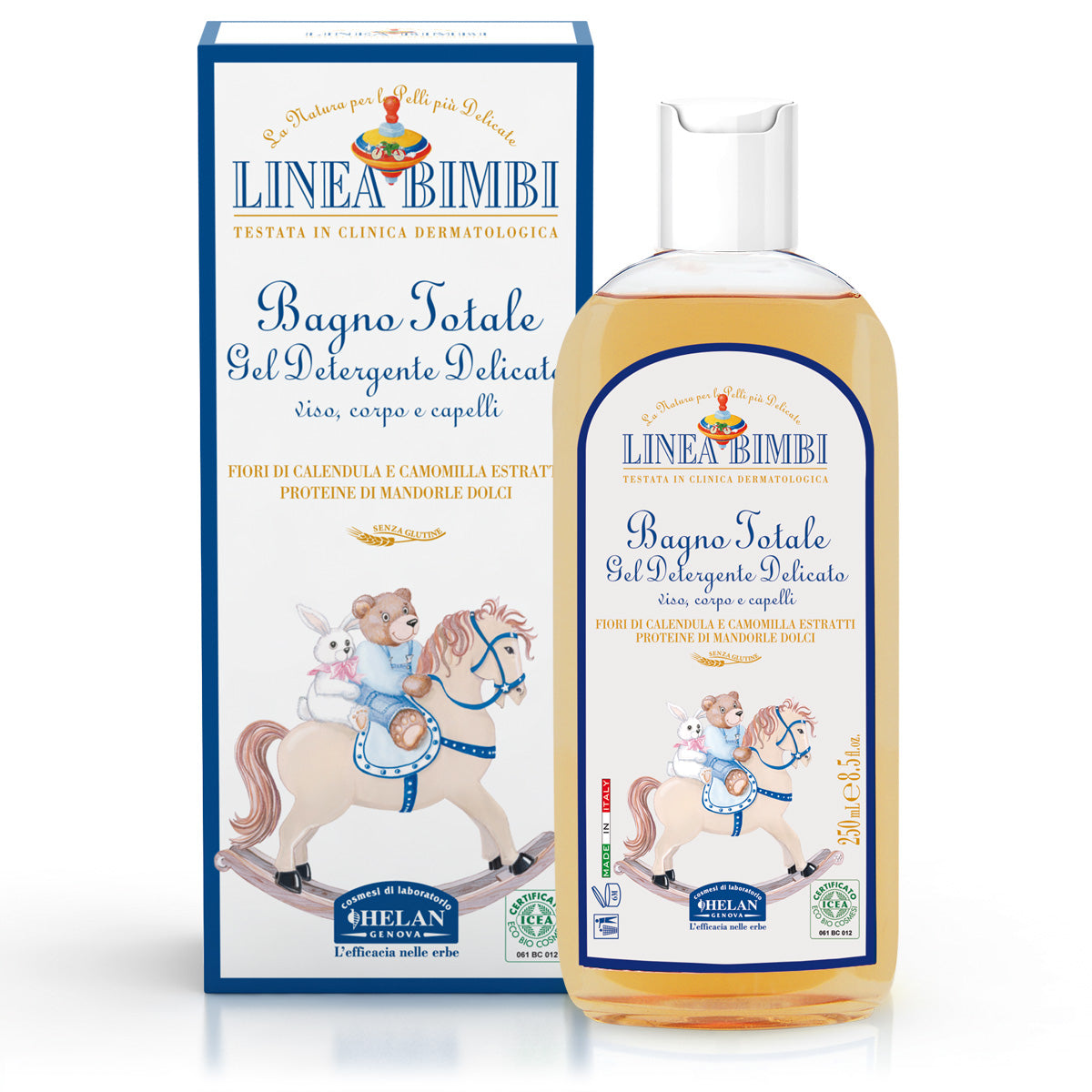 Bagno Totale Gel Detergente Delicato 250 mL