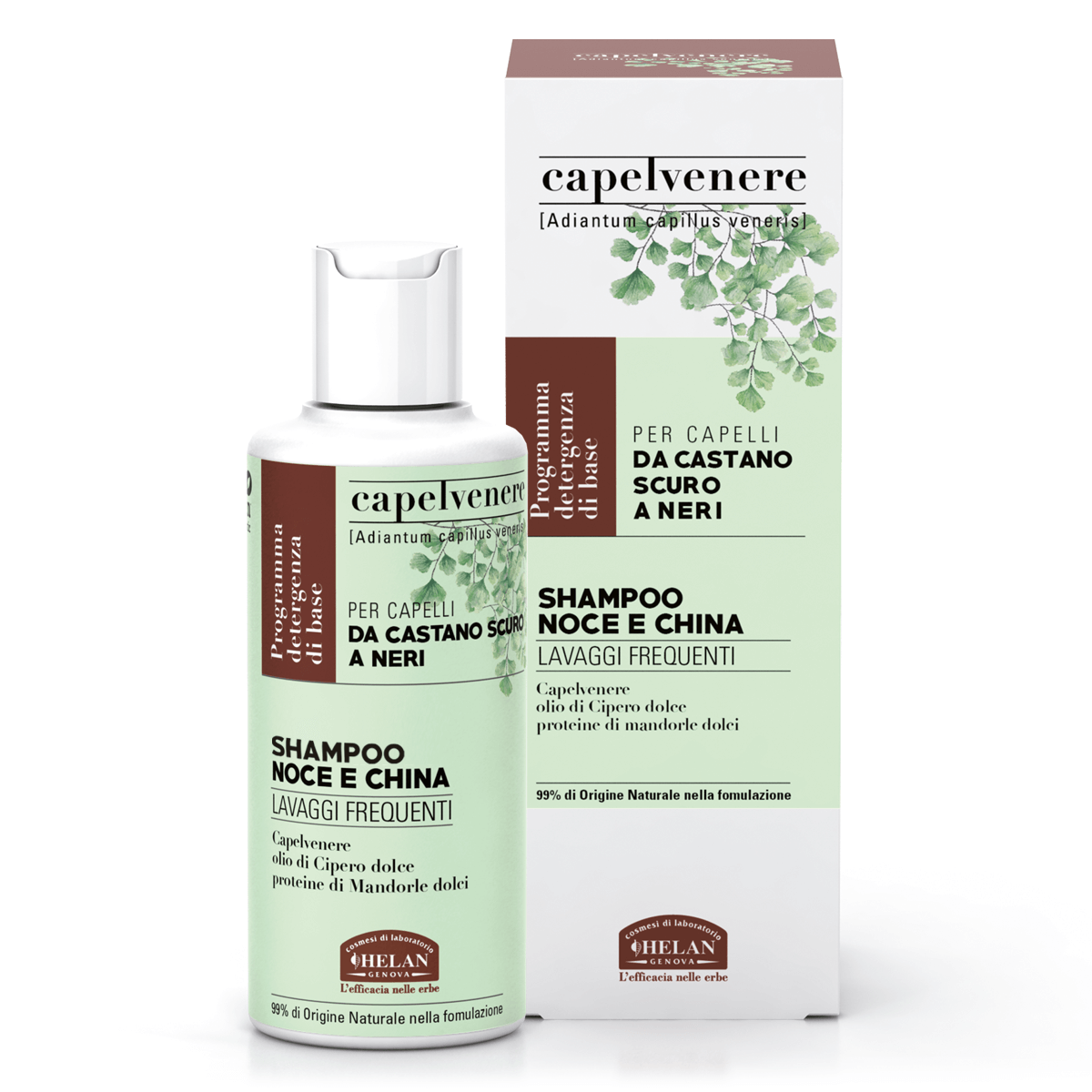 Champú de nuez y porcelana