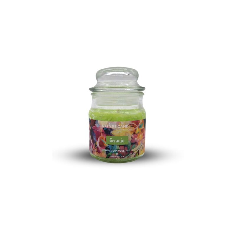 candele profumate geranio 90g