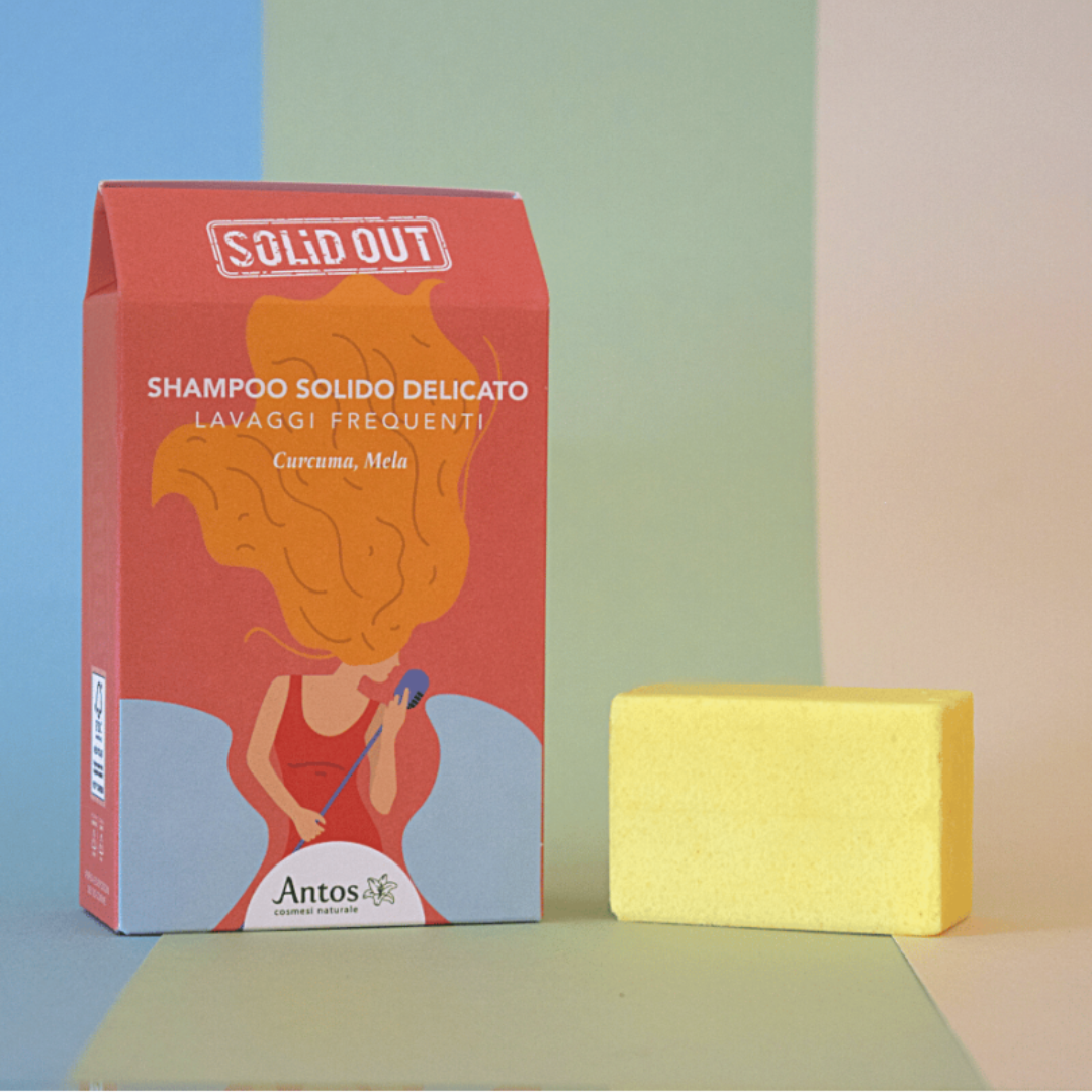 ANTOS Solid Out - Shampoo Solido Delicato Lavaggi - 200 ml Frequenti