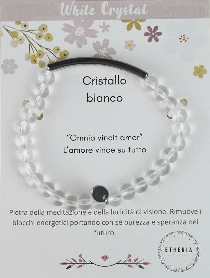 Bracciali Pietre della Filosofia cristallo bianco