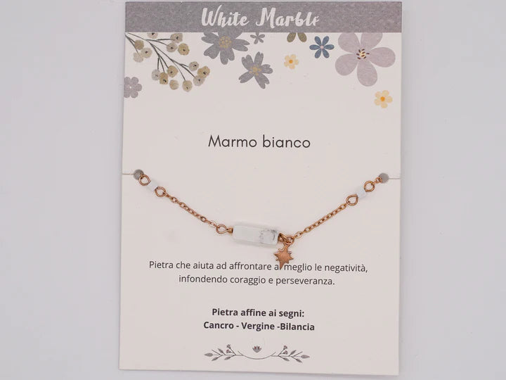 Wellness Bracelets marmo bianco