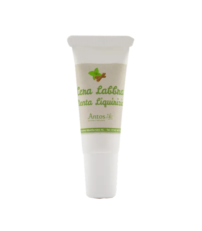 Cera labbra emolliente menta e liquirizia
