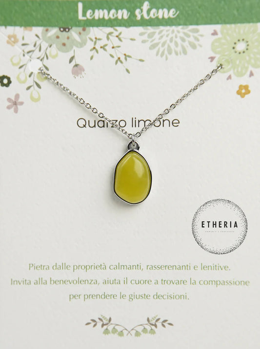 Collane Pietre dell'Anima quarzo limone