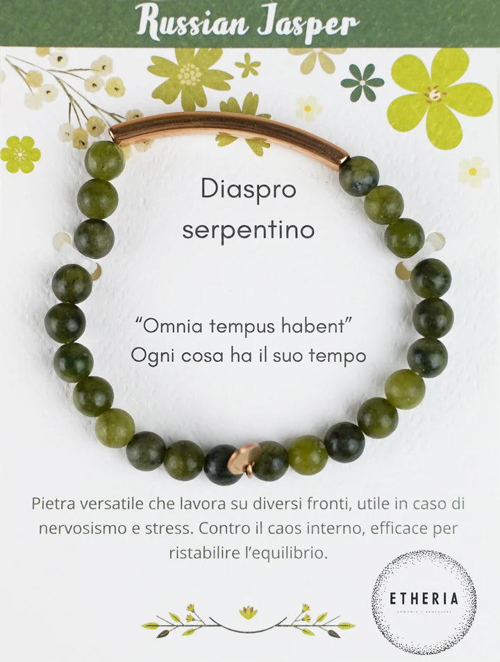 Bracciali Pietre della Filosofia diaspro serpentino