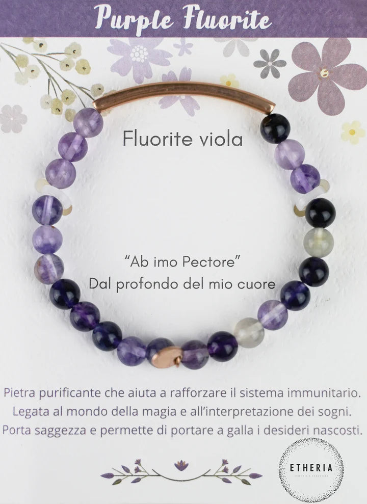 Bracciali Pietre della Filosofia fluorite viola