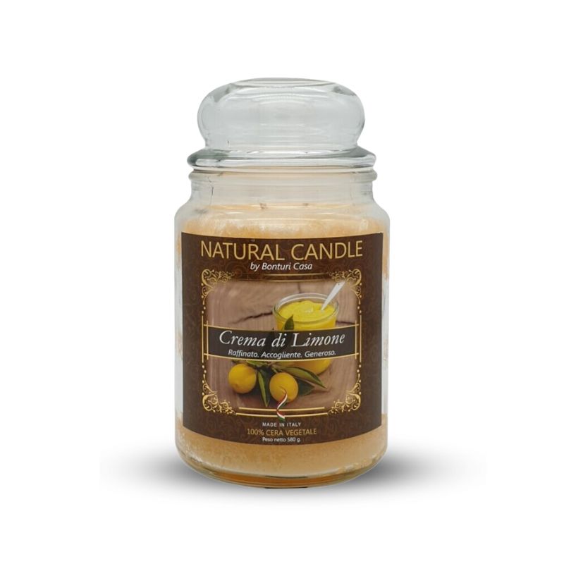Candele Profumate crema di limone 580g