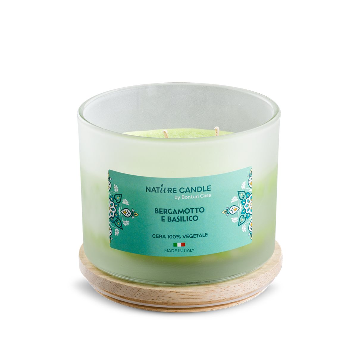 Candele Profumate bergamotto e basilico 380g