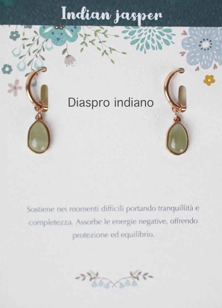 Orecchini Pietre dell'Anima diaspro indiano