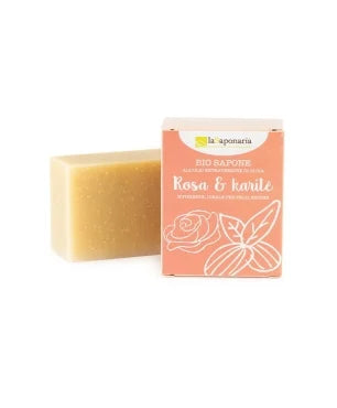 Jabón de rosas y manteca de karité 100g