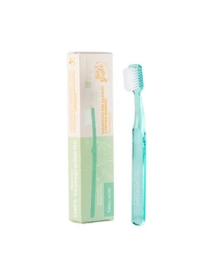 Children's toothbrush made of vegetable fibre