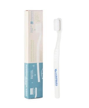 Vegetable fiber toothbrush with soft bristles