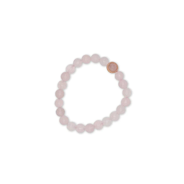 Pulsera de cuarzo rosa