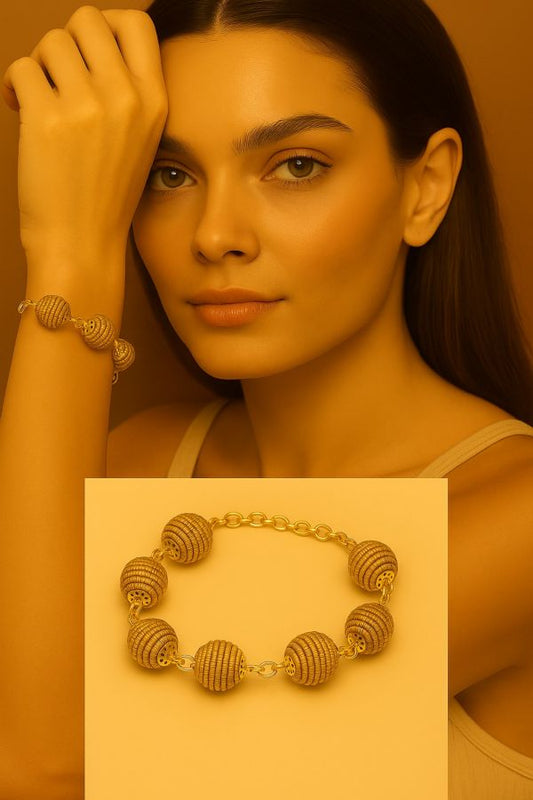 BRACCIALE AUREA - CAPIM DOURADO SFERE CM 28X1,5 CON SCATOLA