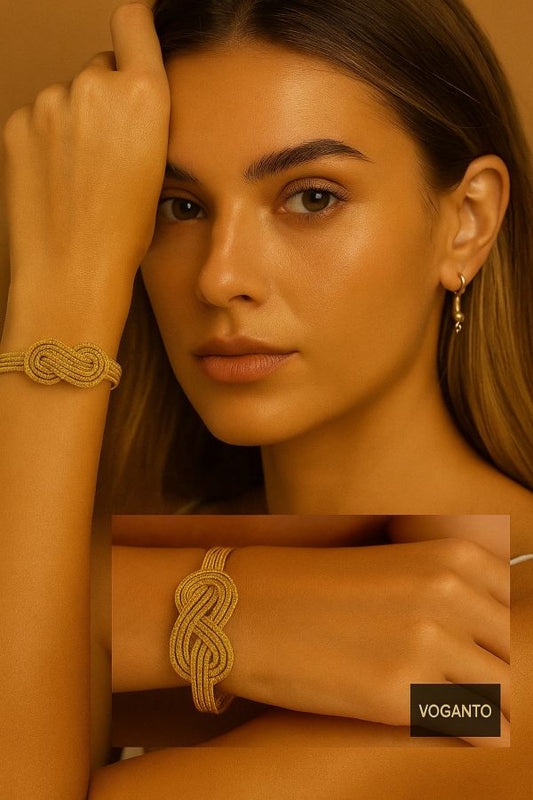 BRACCIALE AUREA - CAPIM DOURADO INFINITO CENTRALE CM 18X2 CON SCATOLA