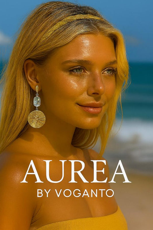 ORECCHINI AUREA IN ORO VEGETALE TONDI CRISTALLO DI ROCCA CM H6X3 CON SCATOLA C