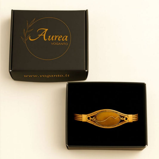 BRACCIALE AUREA - CAPIM DOURADO CITRINO - CM 16X0,50 CON SCATOLA