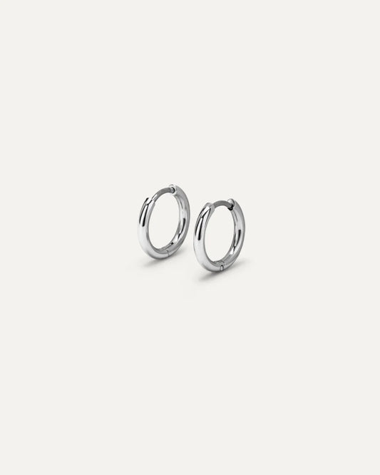 Nina Silver Hoop Earrings