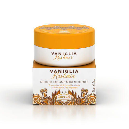 Bálsamo suave para manos de vainilla de Cachemira