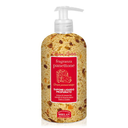 Jabón líquido perfumado con fragancia de panettone