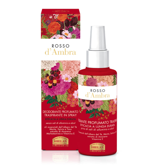 Desodorante en aerosol perfumado Amber Red transpirable