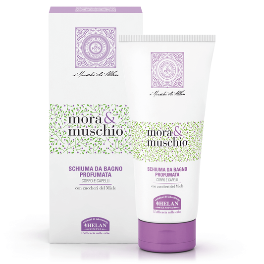 Espuma de baño con aroma a mora y almizcle