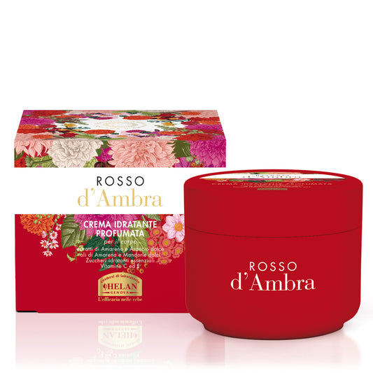 Crema hidratante con aroma a ámbar rojo