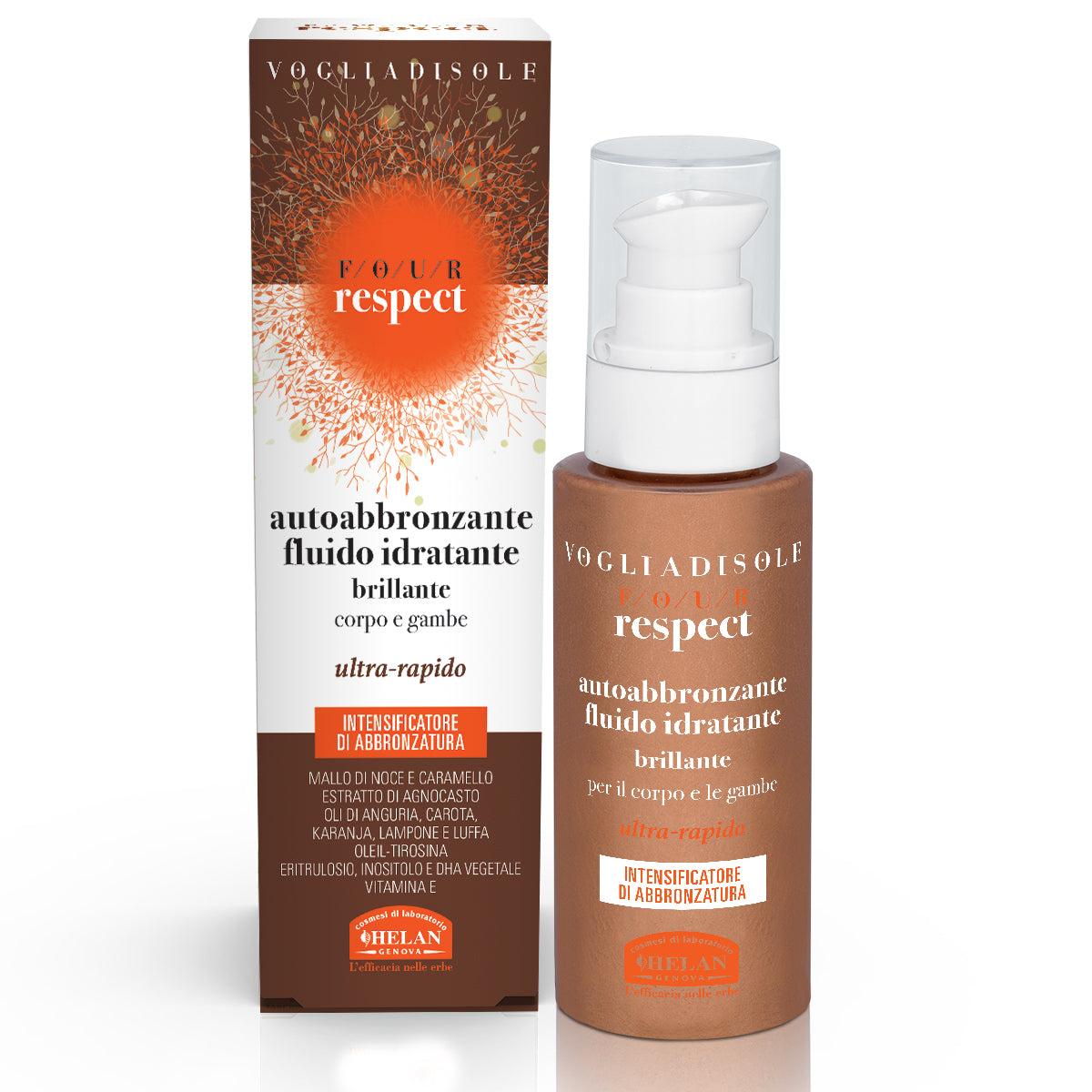 VOGLIA DI SOLE FOUR RESPECT Autoabbronzante fluido idratante 100ml