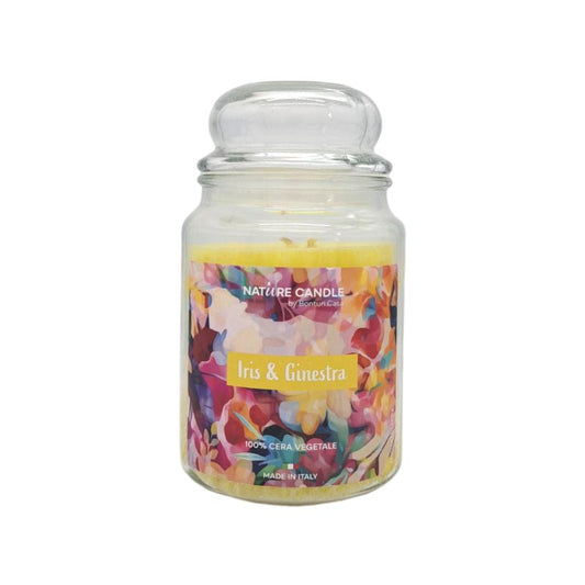 candele profumate iris e ginestra 580g