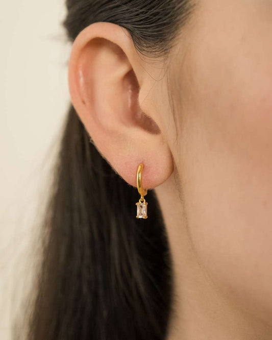 Pendientes de aro de oro Noemi