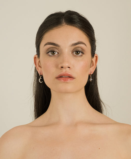 Pendientes de aro de plata Ilaria