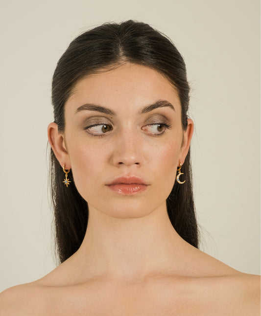 Pendientes de aro dorados Ilaria