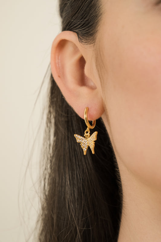 Orecchini Pendenti Farfalle Valentina Oro