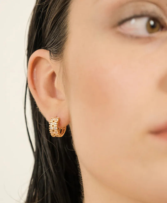 Pendientes de aro dorados Isabella