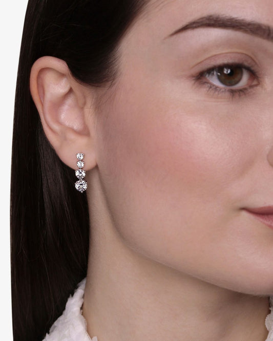 Nicoletta Silver Drop Earrings