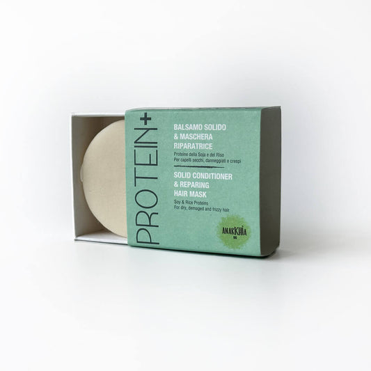 ANARKHIA BIO Protein+ Balsamo e Maschera Solidi Riparatrici con Proteine della Soia e Riso