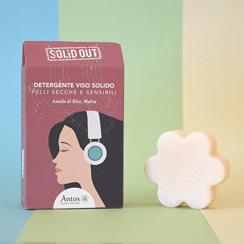 ANTOS Solid Out - Detergente Viso Solido Pelli Secche e Sensibili  - 200 ml