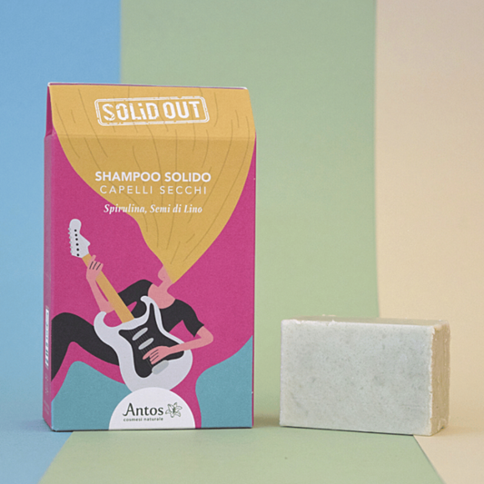 ANTOS Solid Out - Shampoo Solido Capelli Secchi - 200 ml