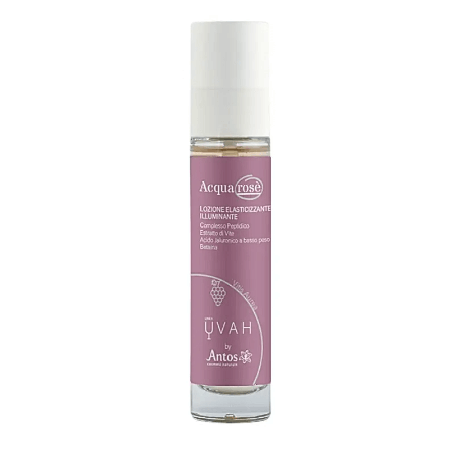 ANTOS Uvah - Acqua Rosè Lozione Elasticizzante  - 50 ml Illuminante agli Estratti di Vite -50ml