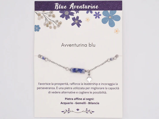 Wellness Bracelets avventurina blu