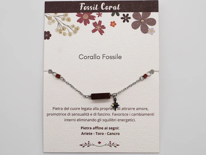 Wellness Bracelets corallo fossile