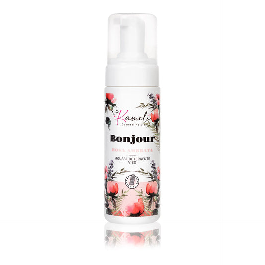 Bonjour Cleansing Mousse Viso Rosa Ambrata 150mml