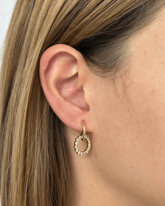 Pendientes de aro dorados Cecilia