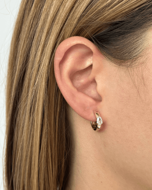 Pendientes de aro dorados Eva