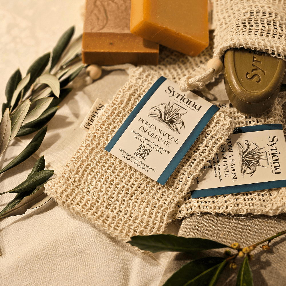 Portasapone esfoliante in Sisal nella tua routine Hammam