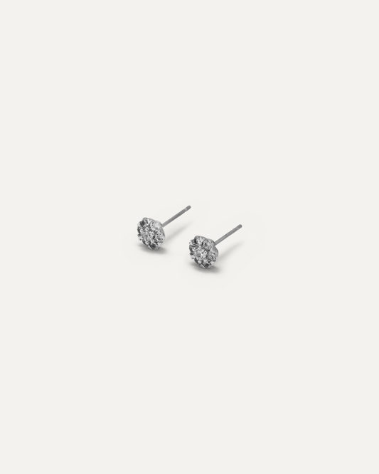 Elena Silver Stud Earrings